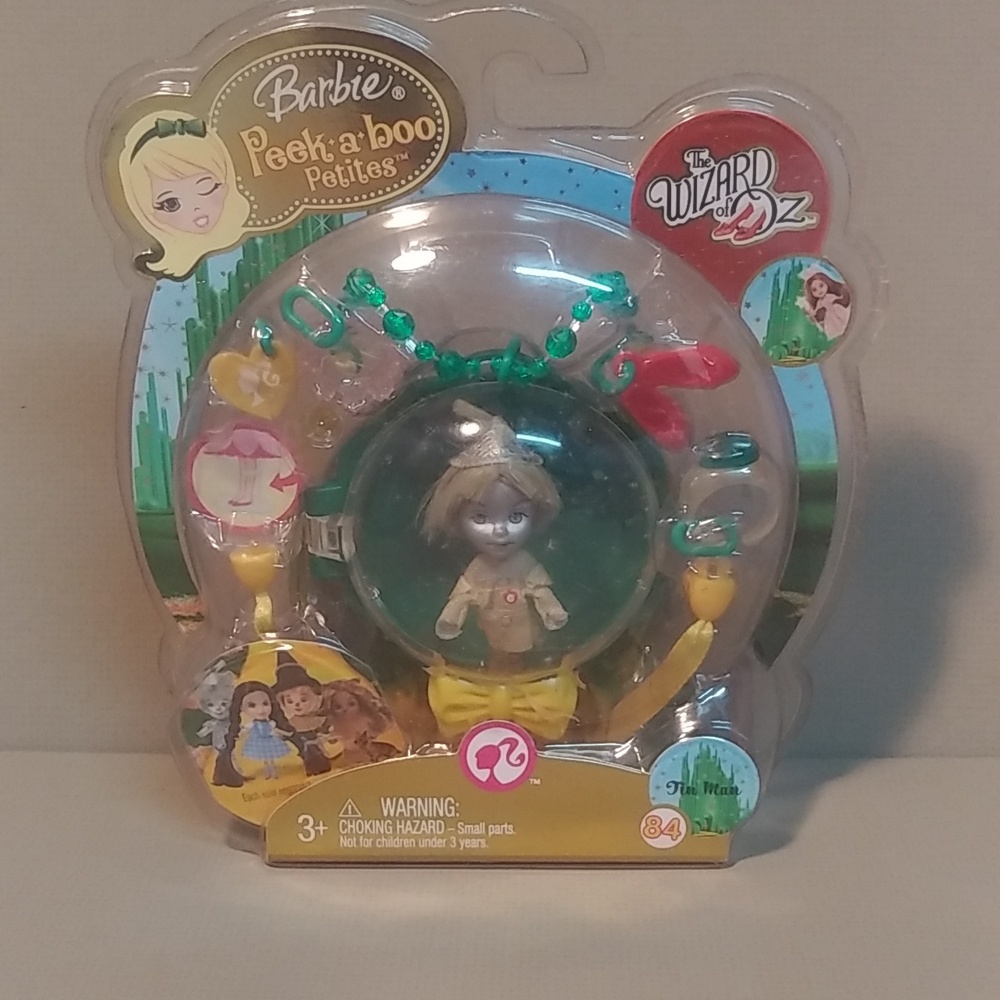 2008 Barbie Peek A Boo Petites The Wizard of Oz Tin Man Doll Set - Picture 1 of 3